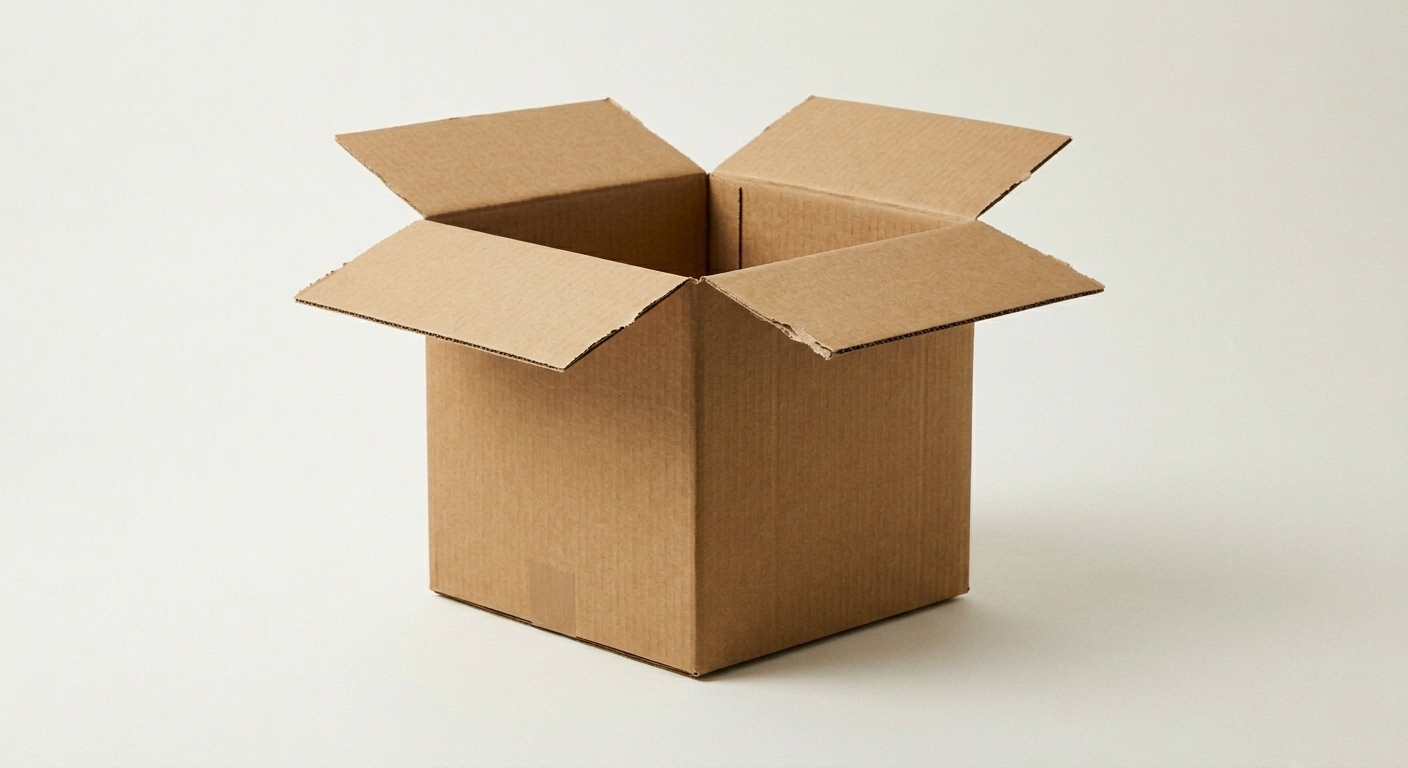 12" x 12" x 12" Corrugated Boxes, ECT-32 single wall 25/Bundle