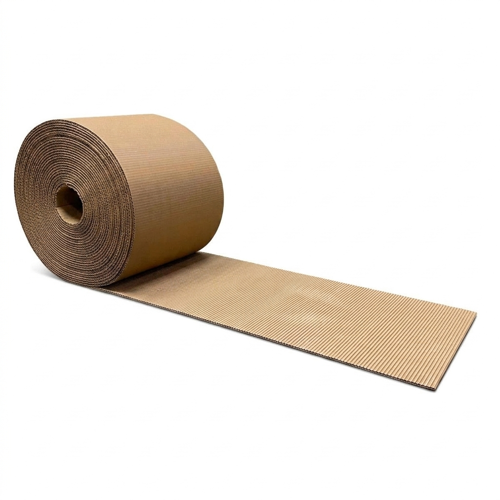 12" x 250' - A Flute Kraft Singleface Corrugated Roll